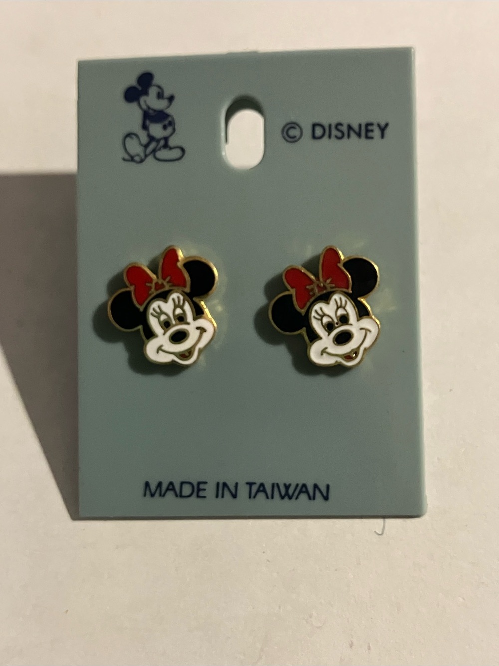 Disney Minnie Mouse Stud Earrings - Red, Black & White